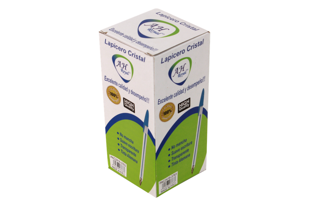 BOLIGRAFO AH ROYAL CRISTAL AZUL (DISPLEY X 50UND)   [PAC2416 -3763]