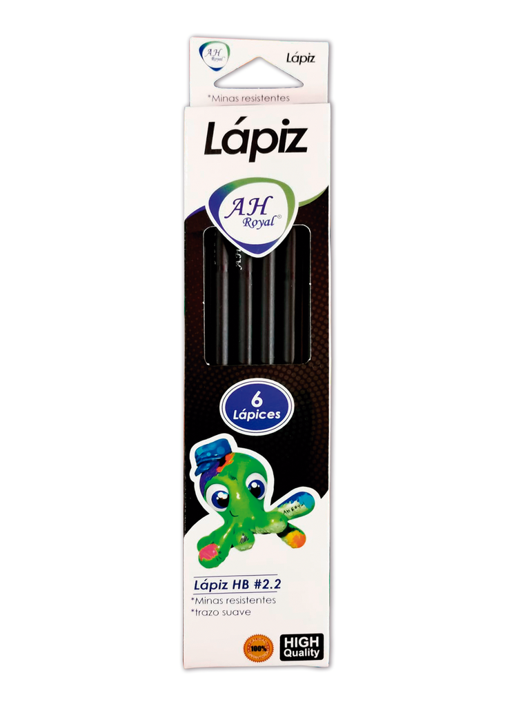 LAPIZ AH ROYAL NEGRO 2HB  CAJA X 480 DISPLAY [PAC2511]