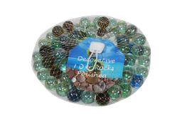 [CA114] BOLA DE VIDRIO PETROLERA  COLORES BOLSA GRANDE CAJA X 50 UNDS [PAC2111/PAC90195-114]