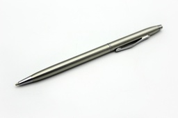 [PA1307] BOLIGRAFO FINO PLATEADO CON ESTUCHE PUNTA DORADA [PAC90240-1307]