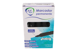 [PA2566] MARCADOR AH ROYAL PERMANENTE BISELADO NEGRO (DISPLAY X 10UNDS) [PAC70574-2566]