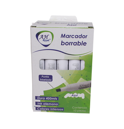 [PA3270] MARCADOR AH ROYAL BORRABLE BISELADO AZUL -CAJA X 120 UND- (DISPLAY X10UNDS) [PAC70583-3270]