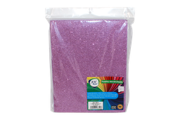 [FO4105] FOAMY CARTA AH ROYAL ESCARCHADO LILA (PAQUETE X10UNDS) [AH11100715/PAC40283-4105]