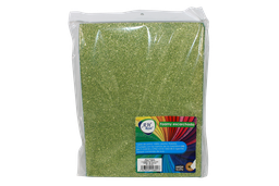 [FO4110] FOAMY CARTA AH ROYAL ESCARCHADO VERDE PASTO (PAQUETE X10UNDS) [AH11101515/PAC40286-4110]