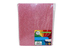 [FO4112] FOAMY CARTA AH ROYAL ESCARCHADO ROSADO (PAQUETE X10UNDS) [AH11101415/PAC40290-4112]