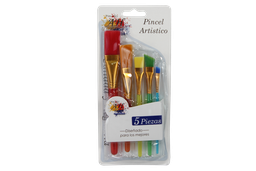 [PI4523] PINCEL AH ROYAL JUEGO GRANDE SURTIDO ACRILICO DE COLORES X5 [PAC2424]