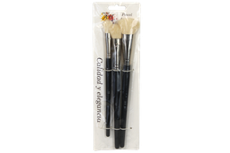 [PI4527] PINCEL  MOP X 3 NUMERO 10 ,12, 3'4 [PAC2428]