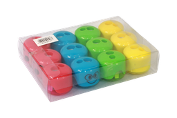 [PA796] SACAPUNTA DOBLE 107 CARITAS (DISPLAY X12UNDS) CAJA X120 DPS [PAC90191-796]