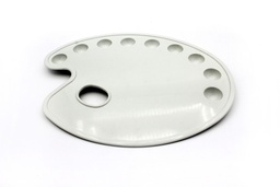 [AR99] PALETA OLEO GRANDE BLANCA CON 9 HUECOS  CAJA X 200 UNDS  [SL-A118]