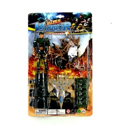 [JU7542] SET JUEGO MILITAR  ENCARTONADO [A142]