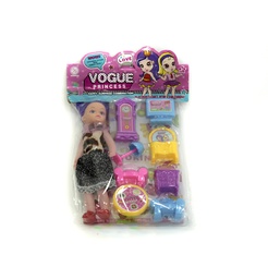 [JU8644] MUÑECA CON TRAJE DE MUEBLES BOBBI [9188B-2]