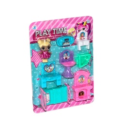 [JU8900] JUEGO DE CASA CON 1 MUÑECA Y LAVA MANOS YS0222508 [4435][C15]