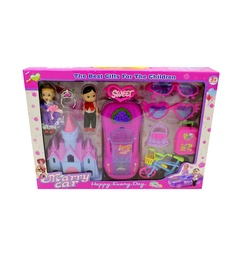 [JU4817] BLISTER DE CARRO MATRIMONIAL CON CASTILLO Y ACCESORIOS [1086-15]