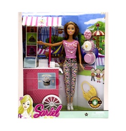 [JU4751] MUÑECA EN BLISTER CON CARRO DE REPOSTERIA CAJA X 120 UND [7727-C1]