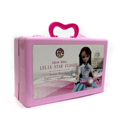 [JU4790] LONCHERA CON ASESORIOS DE BELLEZA  CON MUÑECA CAJA X 12 UND [L0492]