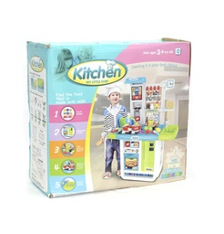 [JU8312] MESA DE COCINA CON LUZ Y HORNO [WD-A23]