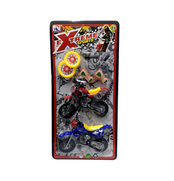 [JU2956] MOTOCICLETA EN BLISTER X 2 CON REPUESTO [2014-2]