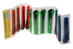 [PA90] BISTURI GRANDE ECONOMICO COLORES  SURT.(DISP. X 12 UNDS) [PAC60040-HT80031]