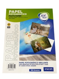 [PA542] PAPEL FOTOGRAFICO AH ROYAL CARTA 160 GRAMOS X 20 HOJAS  [PAC2710-542]