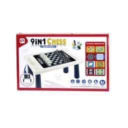 [JU147] MESA MAGNÉTICA 9 EN 1 AJEDREZ. [FCJ0539135]